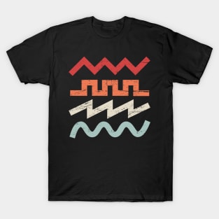 Retro Synth Waveforms T-Shirt